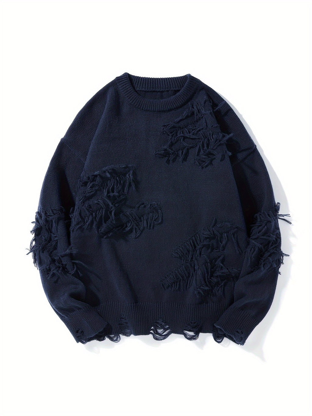 Men’s Distressed Knit Sweater