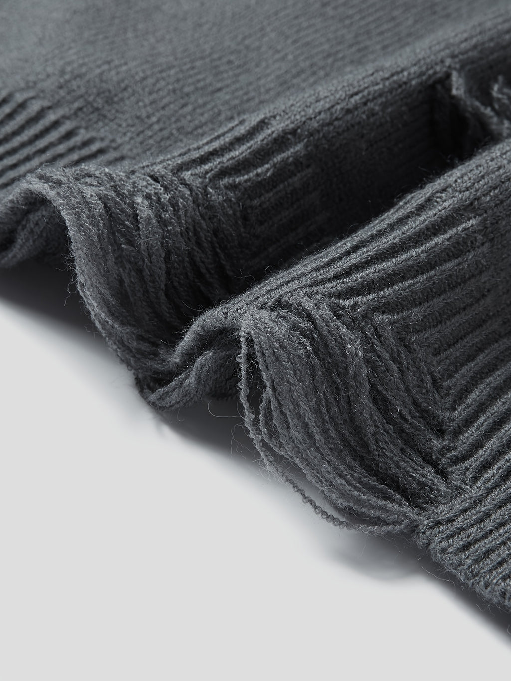 Men’s Distressed Knit Sweater