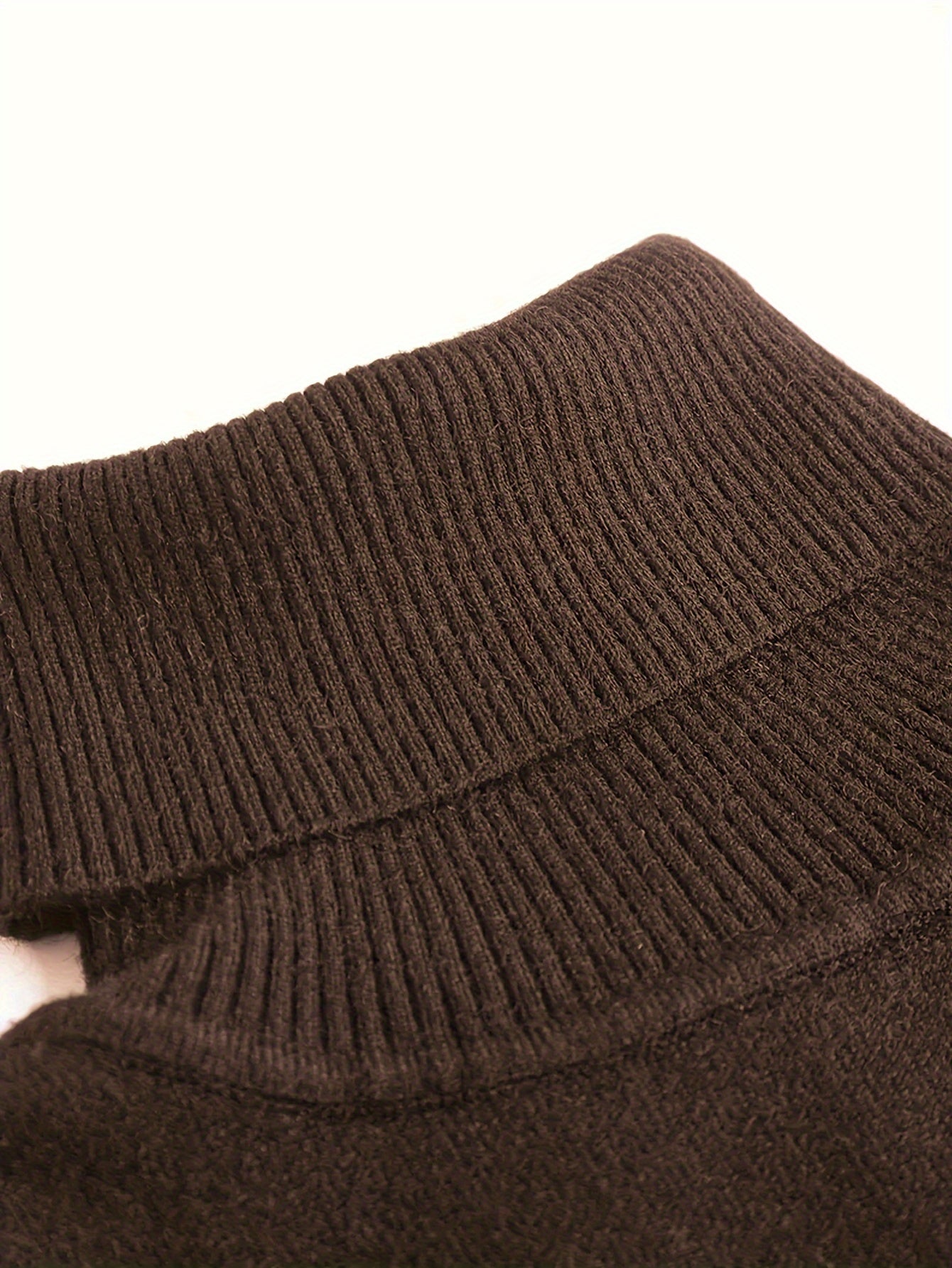 Heren Slim-Fit High Neck Knit Trui - Slim Fit